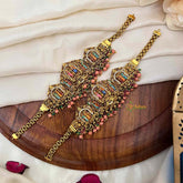 Vriksham Traditional Divine Perumal Enamel Temple Armlet-G21830