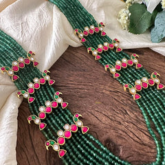Exclusive Green Bead Multilayer Mala - J2092