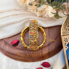 Vriksham Traditional Divine Perumal Enamel Bridal Bangles-G21832