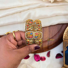 Vriksham Traditional Divine Perumal Enamel Bridal Bangles-G21832