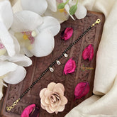 Vriksham Gold Square Shape Stone Mangalsutra Bracelet-G17996