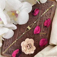 Vriksham Elegant Ganga Jamuna Gold Chain Mangalsutra Bracelet-G18009