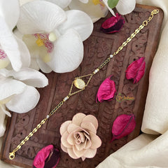 Vriksham Designer Ganga Jamuna style Oval Shape Mangalsutra Bracelet-G17990