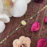 Vriksham Designer Ganga Jamuna style Oval Shape Mangalsutra Bracelet-G17990