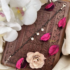 Vriksham Rose Gold Three Round Stone Mangalsutra Bracelet-G17984