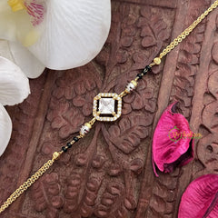 Vriksham Ganga Jamuna style Double Square Designer Mangalsutra Bracelet-G17988