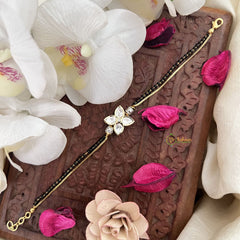 Vriksham Stone Flower Ganga Jamuna style  Mangalsutra Bracelet-G17980