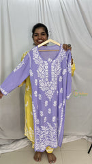 Vriksham  Lavender Chikankari Kurtis-VS4321