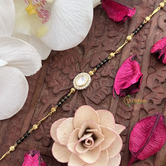 Vriksham Gold Beds Oval Stone Mangalsutra Bracelet-G17998