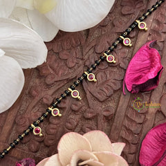 Vriksham Red Drops Stone Mangalsutra Bracelet-G17992