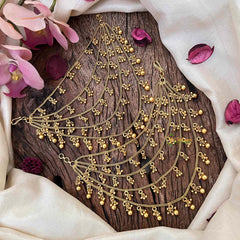 Vriksham Traditional Gold Look Alike 5 Layer With Gold Bead Maatil-G21211