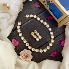 Vriksham Royal Single Layer Kundan Neckpiece-G16829