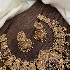 Exquisite Precious AD Stone Short Neckpiece-Gold Bead-G11328