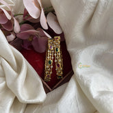 Elegant Red Green AD Stone Bangle Set-G14791