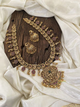 Premium Gold Look Alike AD Stone Pendant Haram -G11341