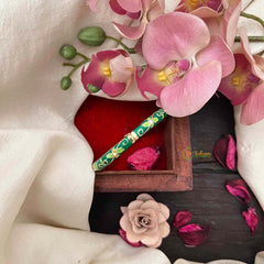 Vriksham Premium Emerald Enamel Floral Gold Openable Bangle-G21314