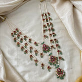 Royal teenlada Pendant Mala -Beads-Pearls- J2094