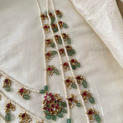 Royal teenlada Pendant Mala -Beads-Pearls- J2094