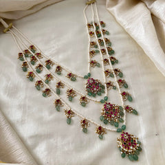 Royal teenlada Pendant Mala -Beads-Pearls- J2094