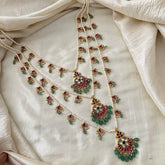 Premium Teenlada Pendant Mala -Beads-Pearls- J2097