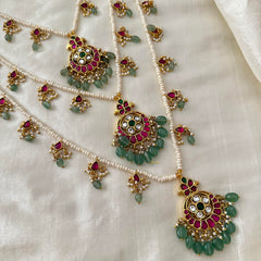 Premium Teenlada Pendant Mala -Beads-Pearls- J2097