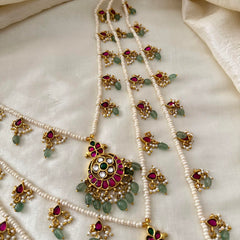 Elegant Teenlada Pendant Mala -Beads-Pearls- J2095