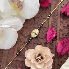 Vriksham Gold Oval Jali Designer Mangalsutra Bracelet-G17993