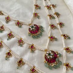 Exclusive Teenlada Pendant Mala -Beads-Pearls- J2096