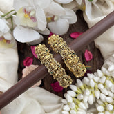 Vriksham Lakshmi Devi Temple Bangles Bangles-Green White-G19934