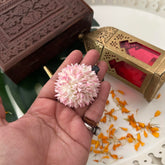 Artificial Pink Shade Jasmine Flower Alligator Hair Clip Flower Accessories-Vriksham-KH1436