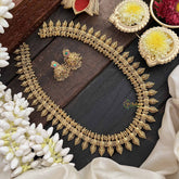 Vriksham Ethnic Temple Gold Toned With Lakshmi Motif Long Neckpiece-G20549