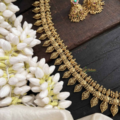 Vriksham Ethnic Temple Gold Toned With Lakshmi Motif Long Neckpiece-G20549