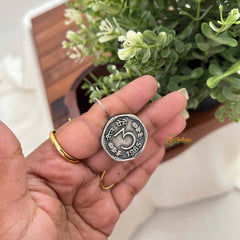 Vriksham Vintage Indian 1965 3-Paise Coin Earrings-S1120