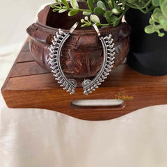 Vriksham Oxidized Silver Bird Motif Ear-Line Earcuff-S1121