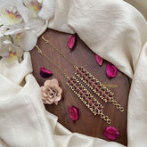 Vriksham Clustered Ruby Kemp Ear Maatil-Red-G19960