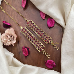 Vriksham Clustered Ruby Kemp Ear Maatil-Red-G19960