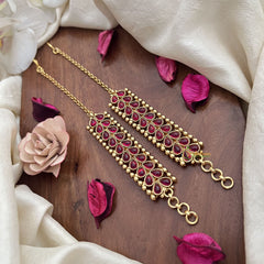 Vriksham Clustered Ruby Kemp Ear Maatil-Red-G19960