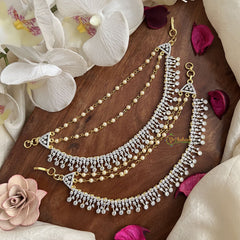 Vriksham South Indian Style AD Stone 3 Layer With Pearls Maatil-G19962