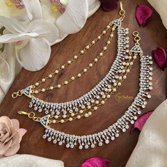 Vriksham South Indian Style AD Stone 3 Layer With Pearls Maatil-G19962