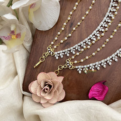 Vriksham South Indian Style Pearl & AD Stone 3 Layer With Pearls Maatil-G19965