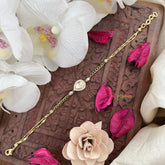 Vriksham Ganga Jamuna  Chain with Stone  Mangalsutra Bracelet -G18014