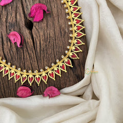 Vriksham Symbolic Red Stone Kerala 60 Manga Neckpiece-G18944