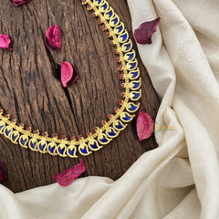 Vriksham Traditional Kerala Manga Neckpiece-60 Manga-Blue-G18945
