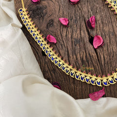 Vriksham Traditional Kerala Manga Neckpiece-60 Manga-Blue-G18945
