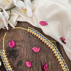 Vriksham Traditional Kerala Manga Neckpiece-60 Manga-Blue-G18945