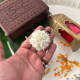 Jasmine Round Buds Flower Alligator Hair Clip Flower Accessories-Vriksham-KH1439