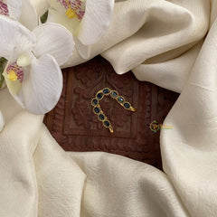 Vriksham Unique CZ Stone Vangi Ring-Blue-G16904