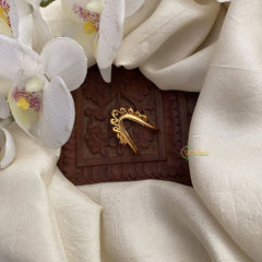 Vriksham Unique AD Stone Gold Look Alike Vangi Ring-Red,Green & White-G16916