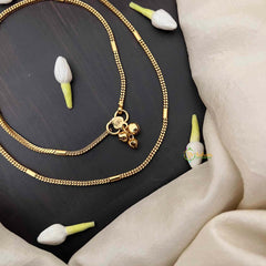 Vriksham Minimalist Gold Lightweight Daily Wear Anklets-G21225