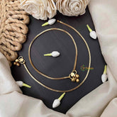 Vriksham Elegant Gold-Plated Chain Lightweight Daily Wear Anklets-G21226